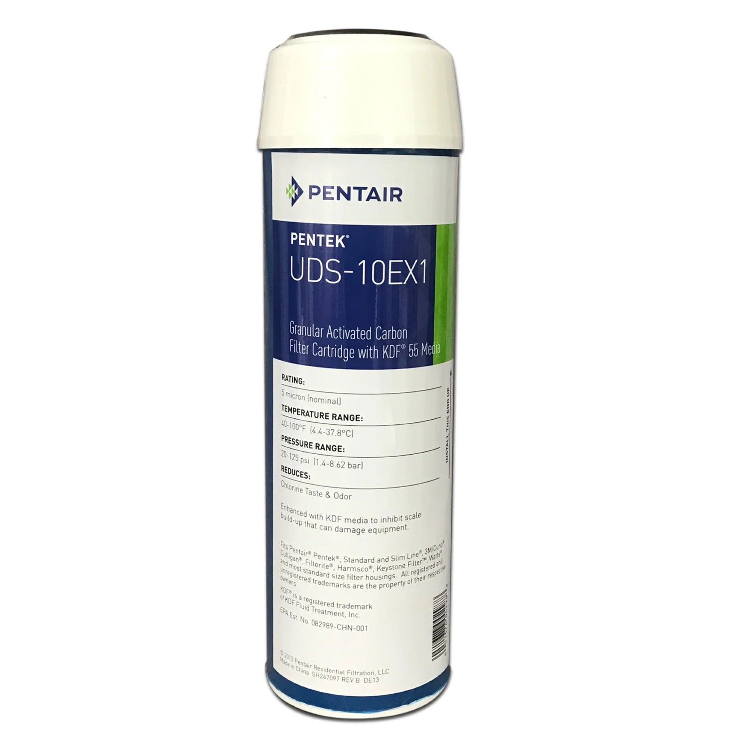 10" x 2.5" Water filter cartridge range