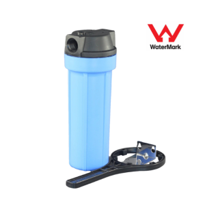 Pentek 10-inch slimline filter housing with three-quarter-inch ports