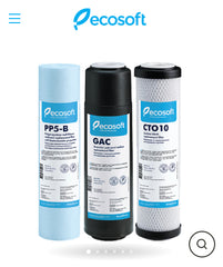 Ecosoft Pack of Replacement Filters 1-2-3 for Reverse Osmosis filter: